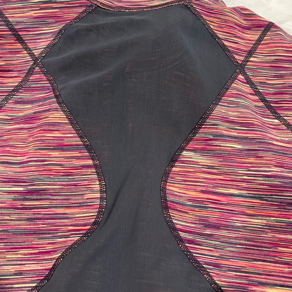 Women's Zella Striped Running Jacket
Pink Striped  with Mesh Gray Back - Picture 7 of 10